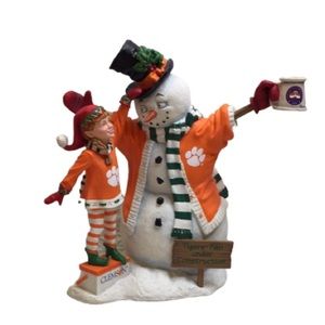 Danbury Mint Clemson Snowman